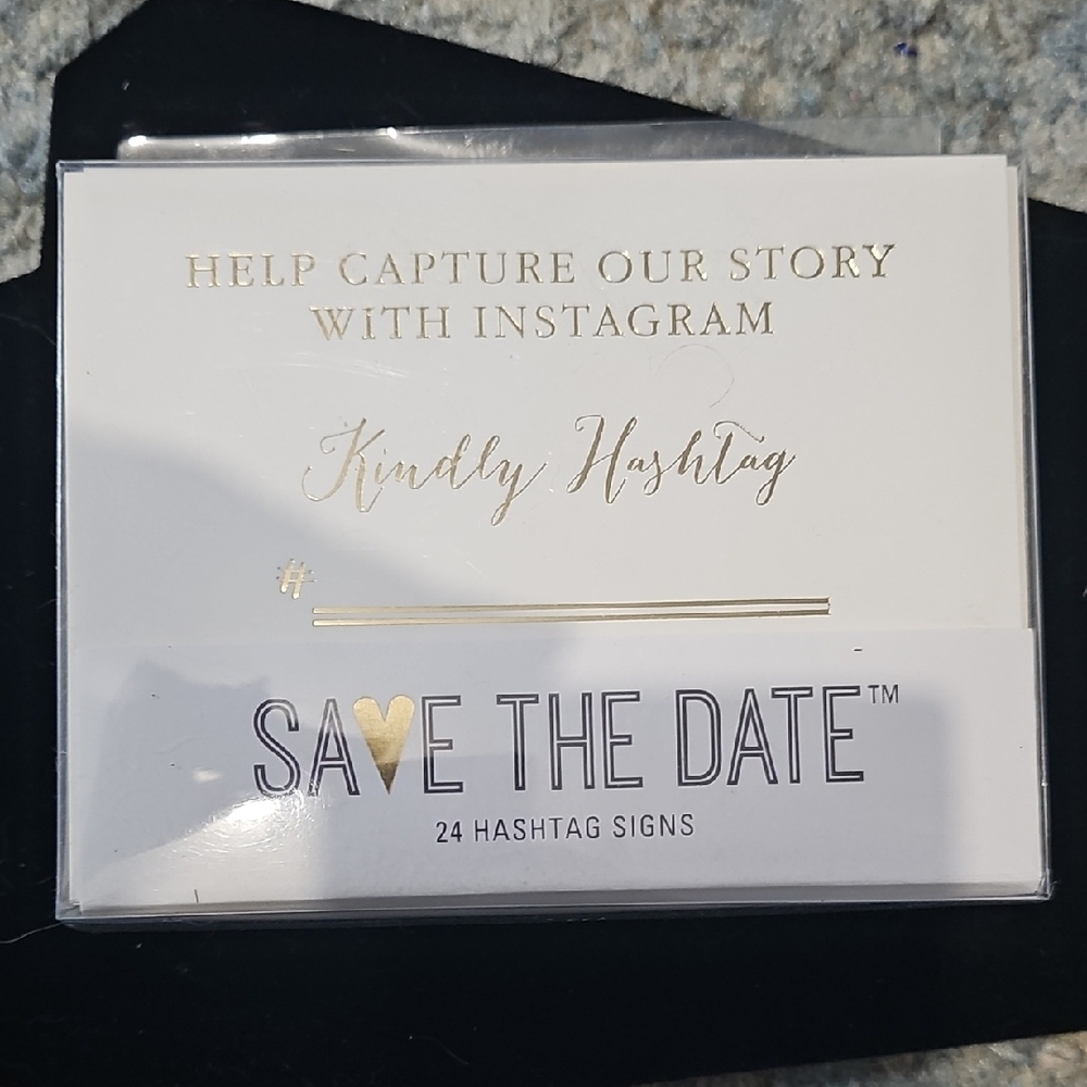 Darice Save the Date Hashtag Signs